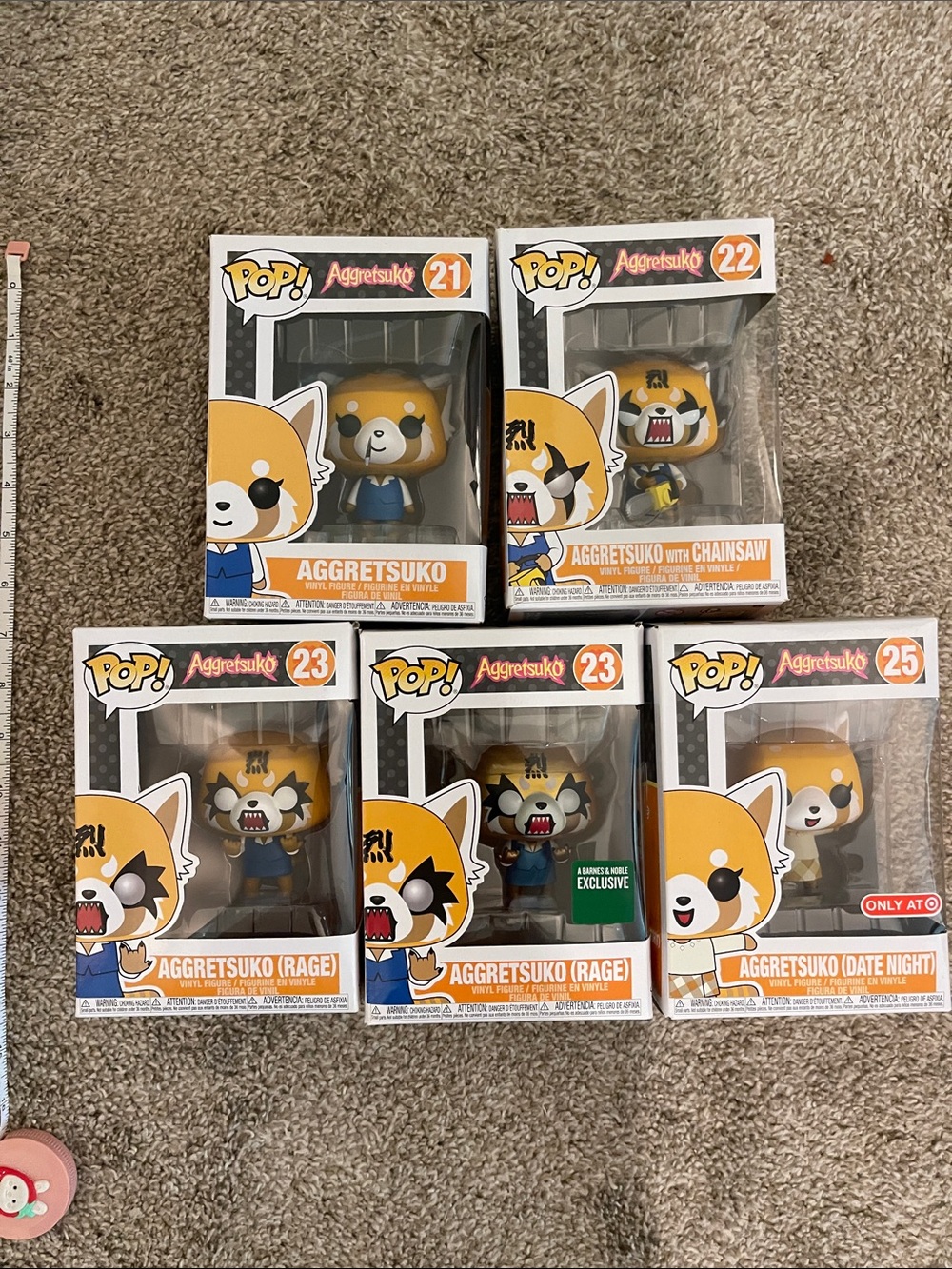 Funko Pop! Aggretsuko Figures Set of 5